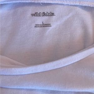 Wild Fable White Crop Top